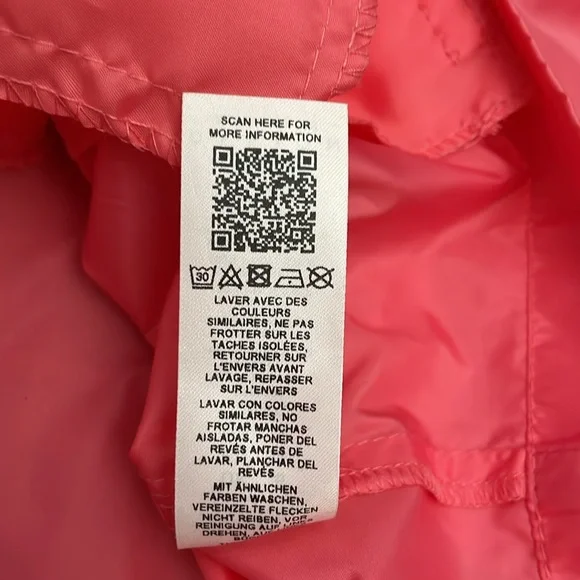 ASOS Pink Cropped Long Sleeve Zip Front Lightweight Windbreaker Hoodie Size 2 - Picture 12 of 14